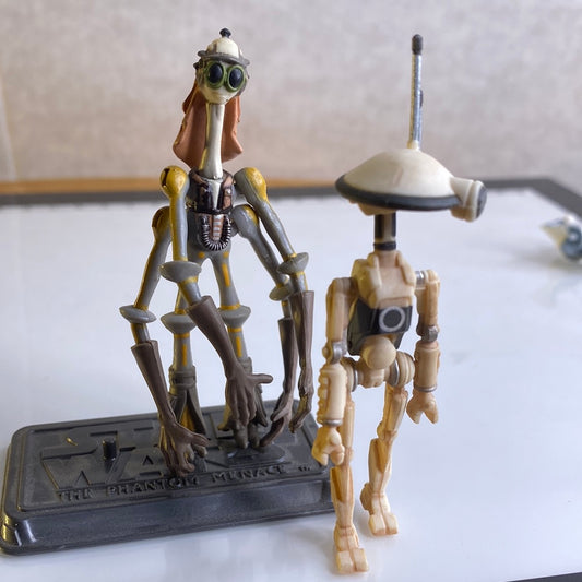 Gasgano and Pit Droid Figure Set